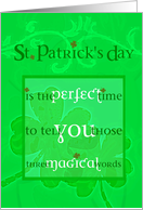 St. Patrick’s Day, let’s get lucky! card