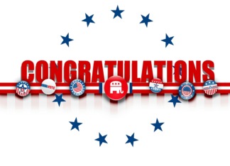 CONGRATULATIONS Republican, winning election, celebration invitation!