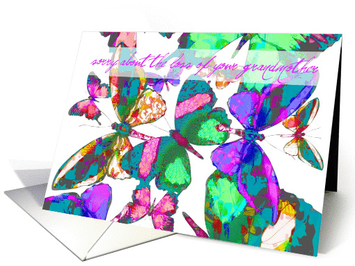 Sympathy over the loss of your grandmother, butterflies in... (927905)