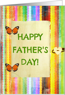 Happy Father’s Day to Mom, journal-look with butterfly hinges! card