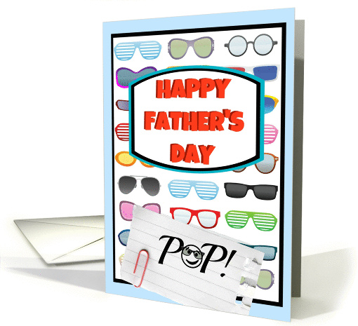 Happy Father's Day to one cool Pop, sunglasses! card (932286)