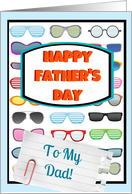 Happy Father’s Day, To My Dad, cool guy, sunglasses! card