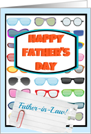 Happy Father’s Day Father-in-Law, cool sunglasses! card