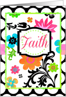 Bright Tropical Floral, Faith that You are Safe in His Hands! card