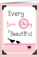 Happy Anniversary to My Spouse, ’Love Story’ on Pink! card