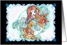 Out of the Blue - Mermaid and Koi Fantasy Card