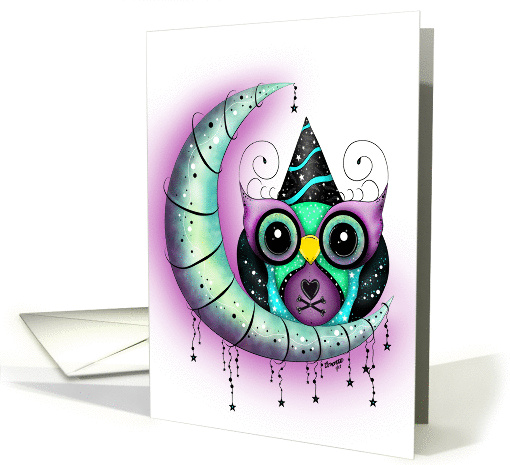 Let's Party Owl card (1029725)