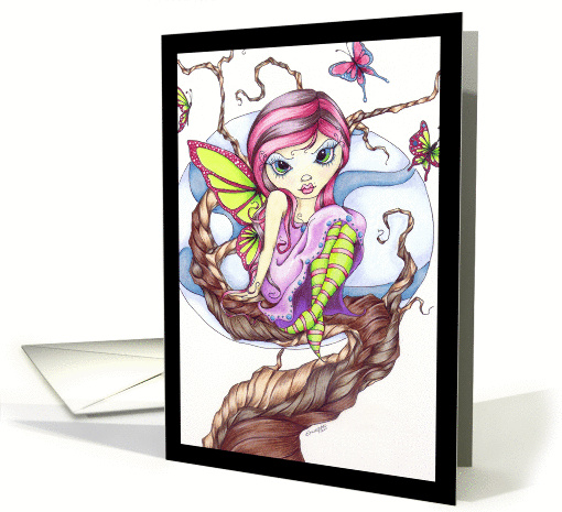 Fairy Greetings from the Tree Tops, Blank Note card (933018)