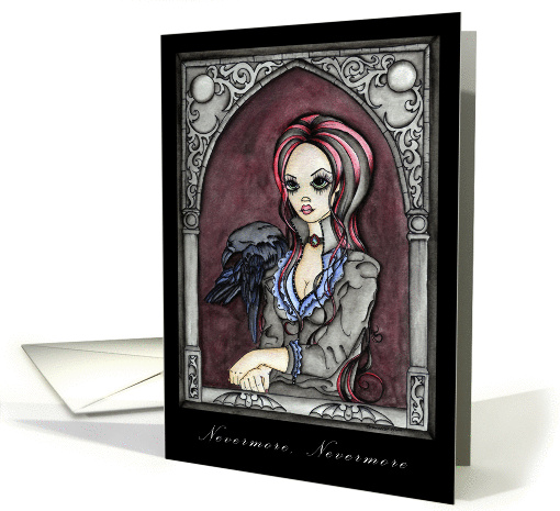 Nevermore, Nevermore Will The Raven Miss Lenore card (933689)