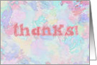 A Colorful Thanks card