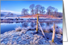 River Brathay, winter card