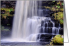 Colour dreamy waterfall - Uldale Force Cumbria blank card