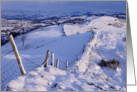 Christmas - Seasons Greetings from Cumbria - Winter Scene card