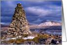 Winter scene, The Yorkshire Dales, Ingleborough - blank card