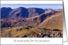 The Lake District - The Scafells and Bow Fell - Blank card