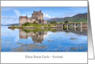 Scotland - Eilean Donan Castle panorama - Blank card