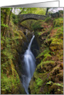The Lake District - Aira Force, Waterfall - Blank card