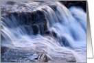 waterfall, cascade, East Gill, Keld, The Yorkshire Dales - Blank card