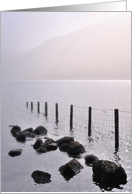 Misty Lake, Wastwater, The Lake District - Blank card