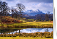Wetherlam from the River Brathay - The Lake District - Customizable card