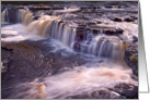 Aysgarth Falls, waterfall, cascade,The Yorkshire Dales - Blank card