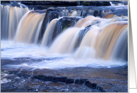 Aysgarth Falls, waterfall, cascade,The Yorkshire Dales - Blank card