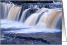 Aysgarth Falls, waterfall, cascade,The Yorkshire Dales - Blank card