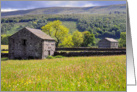 Summer Meadow, Wharfedale, The Yorkshire Dales - Customizable card
