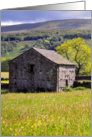 Summer Meadow and barn, The Yorkshire Dales - Customisable card