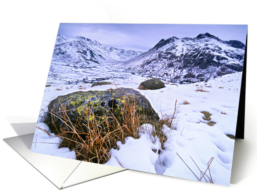 Langdale Snow - The Lake District, Custom card (1198114)