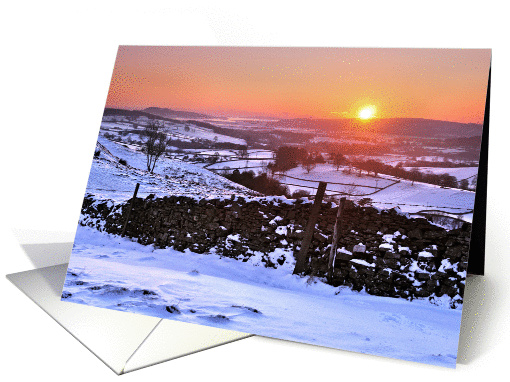 Winter sunset on The Helm card (1410942)