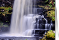 Colour dreamy waterfall - Uldale Force Cumbria blank card