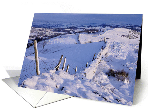 Christmas - Seasons Greetings from Cumbria - Winter Scene card