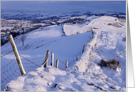 Christmas - Seasons Greetings from Cumbria - Winter Scene card