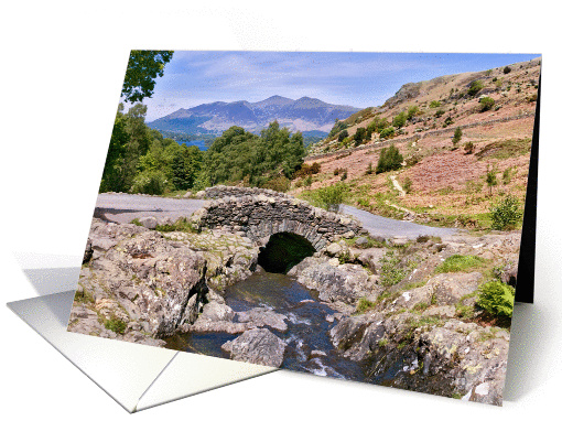 The Lake District - Ashness Bridge - Cumbria Landscape - blank card