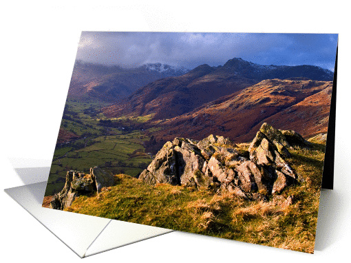 The Lake District, Cumbria - Great Langdale - Blank card (877258)