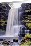 Uldale force Waterfall, The Howgill Fells, The Yorkshire Dales - Blank card