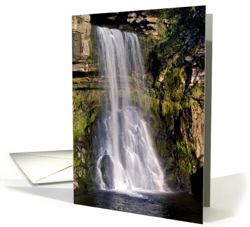 Thornton Force, Ingleton, waterfall, The Yorkshire Dales - Blank card