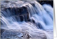 waterfall, cascade, East Gill, Keld, The Yorkshire Dales - Blank card