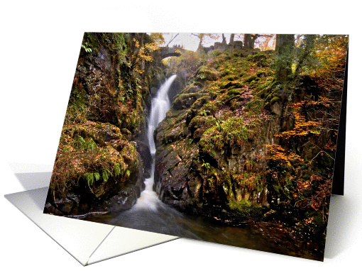 Autumn waterfall photo, Aira Force, The Lake District -... (877483)