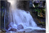 East Gill Force waterfall, Keld, The Yorkshire Dales - Blank card