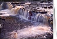 Aysgarth Falls, waterfall, cascade,The Yorkshire Dales - Blank card