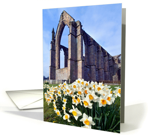 Bolton Abbey ruins, Wharfedale, The Yorkshire Dales - Blank card