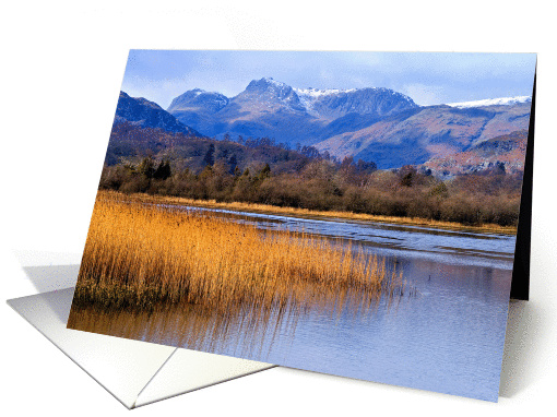 Elterwater and The Langdales, The Lake District - Blank card (877711)