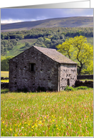 Summer Meadow and barn, The Yorkshire Dales - Customisable card