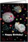 Party Your Asteroids Off Birthday Card