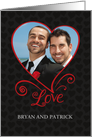 Gay/Lesbian Wedding Photo Card Invitation card