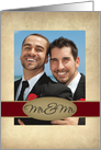 Mr. & Mr. Photo Card Wedding Invitation card