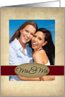 Ms. & Ms. Photo Card Wedding Invitation card