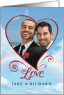 Gay Civil Union Announcement - Love is in the Air card